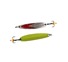 Блесна вертикальная ECOPRO Судачья красн.флекс, 65мм, 12г, GRB/SRF