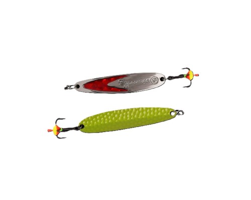 Блесна вертикальная ECOPRO Судачья красн.флекс, 65мм, 12г, GRB/SRF