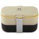 Ланчбокс тм "Арктика", 1350 МЛ, арт. 031-1350, черный/бежевый