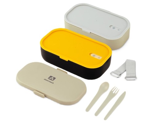 Ланчбокс тм "Арктика", 1350 МЛ, арт. 031-1350, черный/бежевый