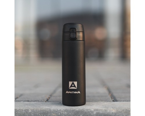 Термос питьевой вакуумный, бытовой, тм "Арктика", 500 мл, арт. 705-500 текстурный черный