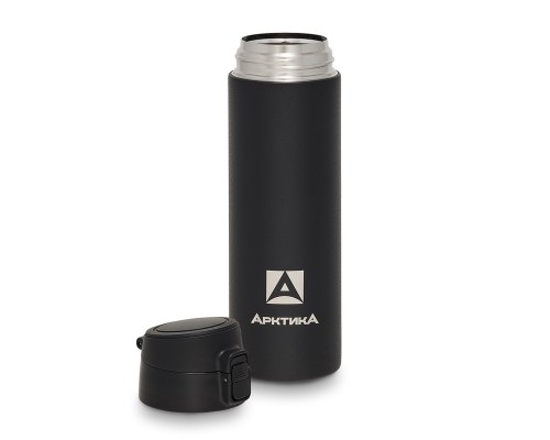 Термос питьевой вакуумный, бытовой, тм "Арктика", 500 мл, арт. 705-500 текстурный черный