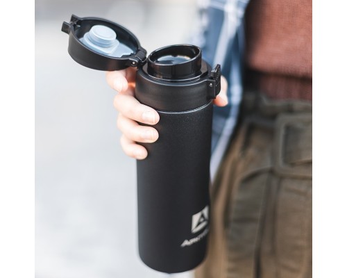 Термос питьевой вакуумный, бытовой, тм "Арктика", 500 мл, арт. 705-500 текстурный черный