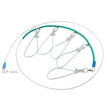 Кукан с металлическим тросом Три Кита 5-ти карабиновый