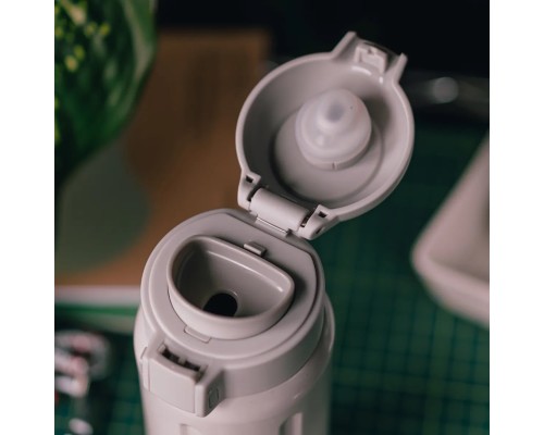 Термос питьевой, вакуумный, бытовой, тм "bobber". Объем 0,5 литра. Артикул Capsule-500 Sand Grey