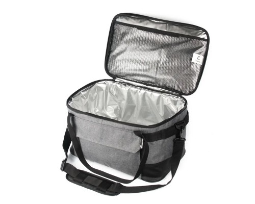 Сумка изотермическая СЛЕДОПЫТ Gray Line Pro, 34 л, цв. серый меланж