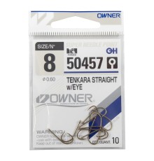 Крючок OWNER Tenkara Straight w/eye brown №8 10шт