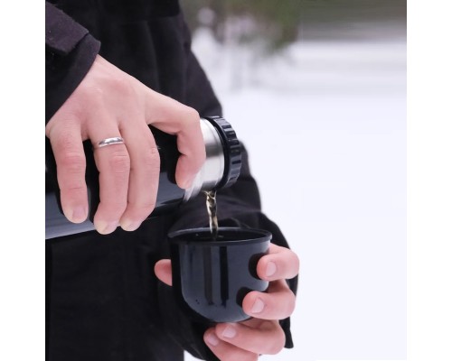 Термос Арктика 102-1000 бытовой 1000мл, чёрный оникс глянцевый