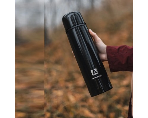 Термос Арктика 102-1000 бытовой 1000мл, чёрный оникс глянцевый