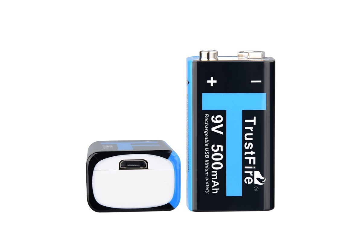 Аккумулятор TrustFire Lithium-ion 9V 500mAh Rechargeable Lithium-ion ...