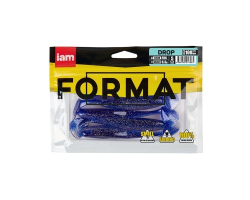 Силиконовая приманка FORMAT DROP 100mm (5шт.) цвет F06