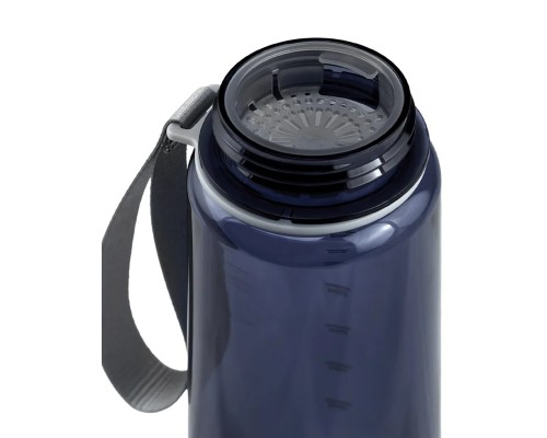 Бутылка тритановая арт. 720-1000, 1000 мл, синяя матовая, с ситечком