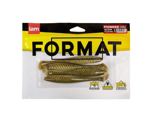 Силиконовая приманка FORMAT PIONEER 125mm (4шт.) цвет F04