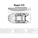 Лодка BIG BOAT РЕГАТ 310 НДНД Серо-Желтая
