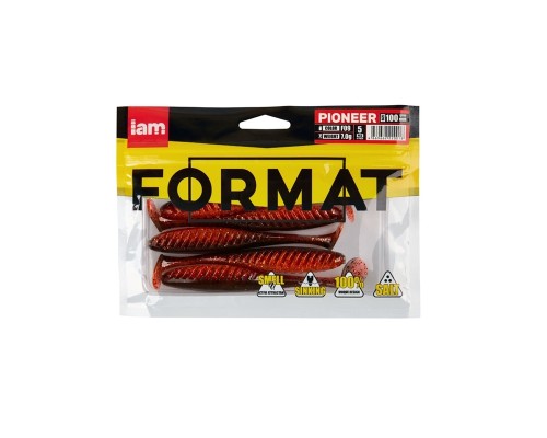 Силиконовая приманка FORMAT PIONEER 100mm (5шт.) цвет F09