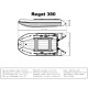Лодка BIG BOAT РЕГАТ 380 НДНД Серо-Синяя