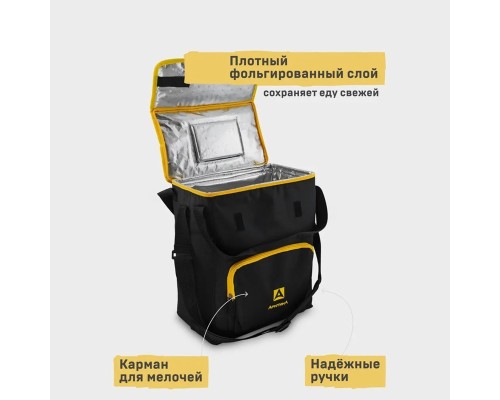 Сумка-холодильник, классическая, тм "Арктика", 20 л, арт.3000-20, черная