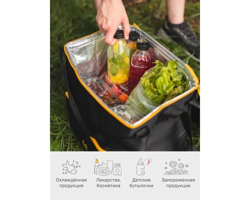 Сумка-холодильник, классическая, тм "Арктика", 20 л, арт.3000-20, черная