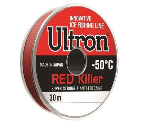 Леска Ultron Red Killerr 0,14мм 2,2кг 30м красная