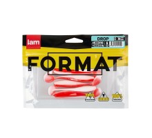 Силиконовая приманка FORMAT DROP  74mm (6шт.) цвет F02