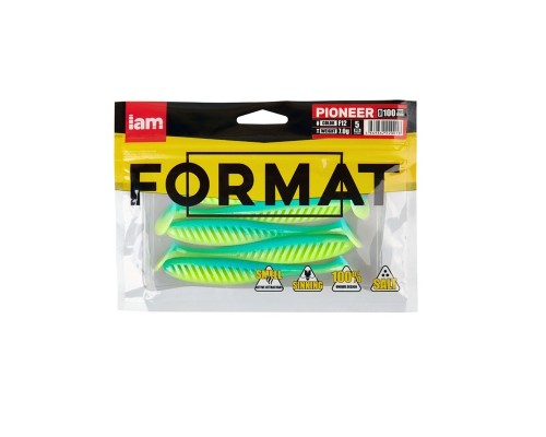 Силиконовая приманка FORMAT PIONEER 100mm (5шт.) цвет F12
