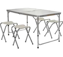 Стол Folding Table + 4 стула Белый