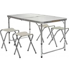 Стол Folding Table + 4 стула Белый