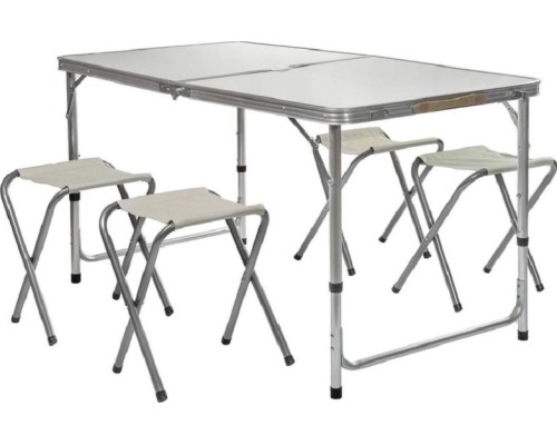 Стол Folding Table + 4 стула Белый Астана