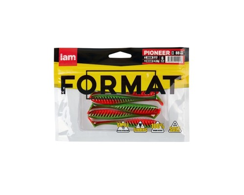 Силиконовая приманка FORMAT PIONEER  88mm (6шт.) цвет F17
