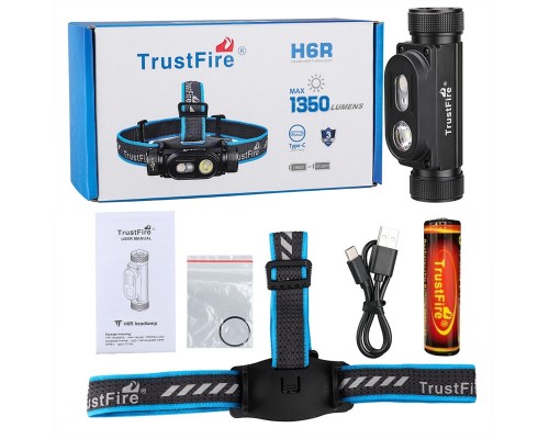 Фонарик TrustFire H6R 1350LM Headlight with red & white light Астана