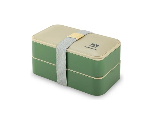 Ланчбокс тм "Арктика", 1200 МЛ, арт. 032-1200, зеленый/бежевый