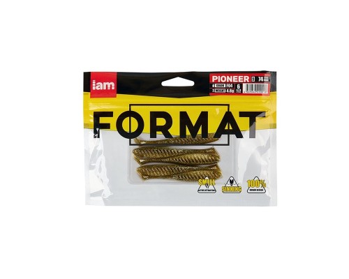 Силиконовая приманка FORMAT PIONEER  74mm (6шт.) цвет F04