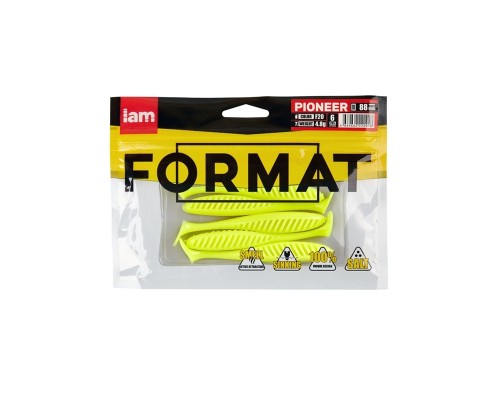 Силиконовая приманка FORMAT PIONEER  88mm (6шт.) цвет F20