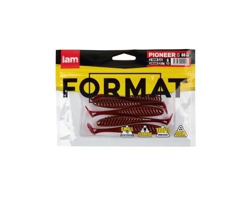 Силиконовая приманка FORMAT PIONEER  88mm (6шт.) цвет F21