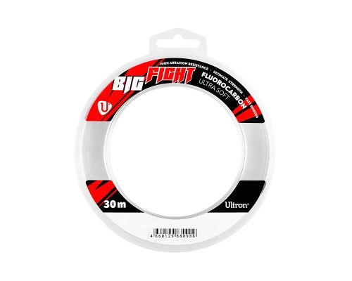 Леска Ultron Big Faght Fluorocarbon 0,35мм 8.5кг 30м прозр.