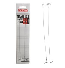 Поводок Saikyo Titan 1x1 STO2014, 14кг/20см, 2шт