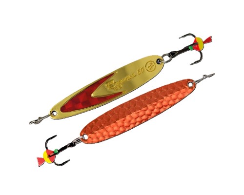 Блесна вертикальная ECOPRO Судачья красн. флекс, 50мм, 6г, OB/GRF