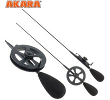 Удочка зимняя Akara HFT-BLN Leader N, с катушкой, хлыст карбон