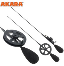 Удочка зимняя Akara HFT-BLN Leader N, с катушкой, хлыст карбон