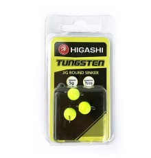 Чебурашка Разборный Вольфрам HIGASHI  Jig Tungsten sinker R Fluo Yellow 5гр (уп 3шт)