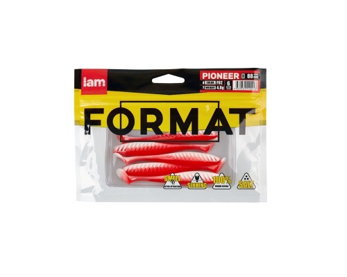 Силиконовая приманка FORMAT PIONEER  88mm (6шт.) цвет F02