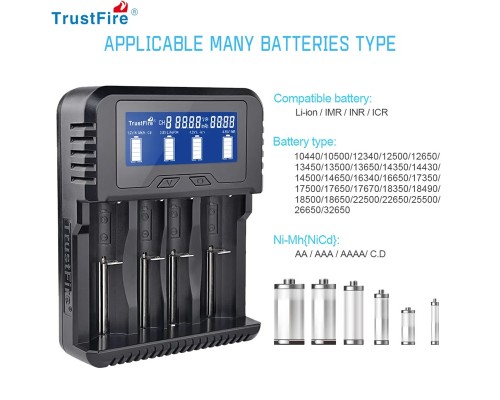 Зарядное устройство TrustFire TR-020 4 слота USB Астана