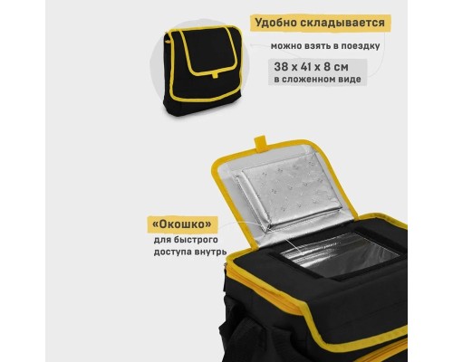 Сумка-холодильник, классическая, тм "Арктика", 10 л, арт.3000-10, черная