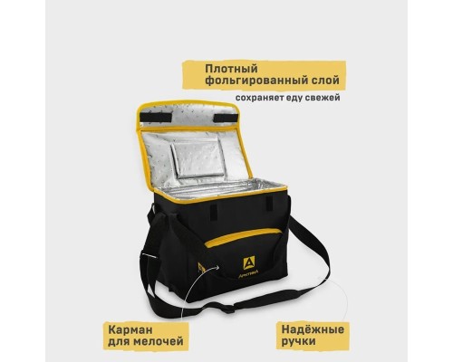 Сумка-холодильник, классическая, тм "Арктика", 10 л, арт.3000-10, черная