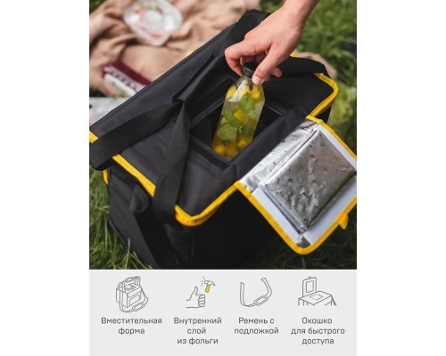 Сумка-холодильник, классическая, тм "Арктика", 10 л, арт.3000-10, черная