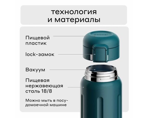 Термос питьевой, вакуумный, бытовой, тм "bobber". Объем 0,5 литра. Артикул Capsule-500 Deep Teal Термос питьевой, вакуумный, бытовой, тм "bobber". Объем 0,5 литра. Артикул Capsule-500 Deep Teal