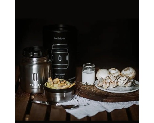 Термос для еды, вакуумный, бытовой, тм "bobber". Объем 0.47 литра. Артикул Jerrycan-470 Matte