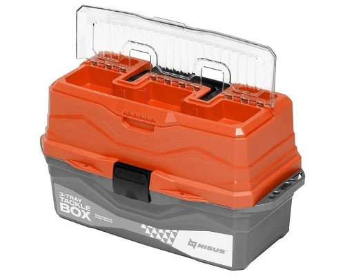 Ящик рыболова Tackle Box Nisus трехполочный оранжевый (N-TB-3-O) Астана