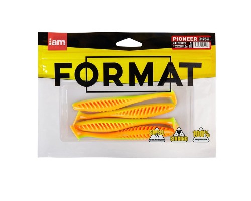 Силиконовая приманка FORMAT PIONEER 125mm (4шт.) цвет F28