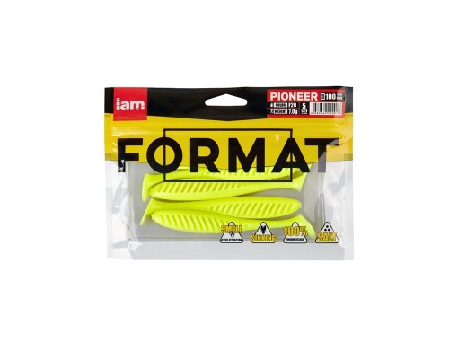 Силиконовая приманка FORMAT PIONEER 100mm (5шт.) цвет F20